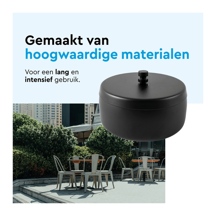 Asbak Brasq tafelmodel | 1 liter | met deksel | zwart (8602626) - 3