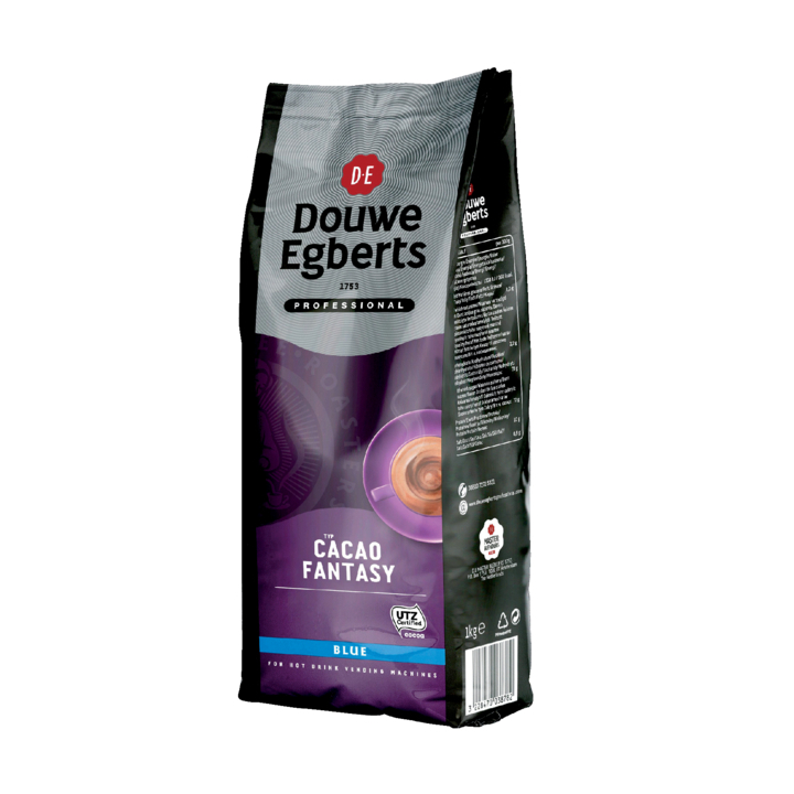 Douwe Egberts, cacoa fantasy, 1000 gram, blue melk, 4011734 (1 stuk) - 0