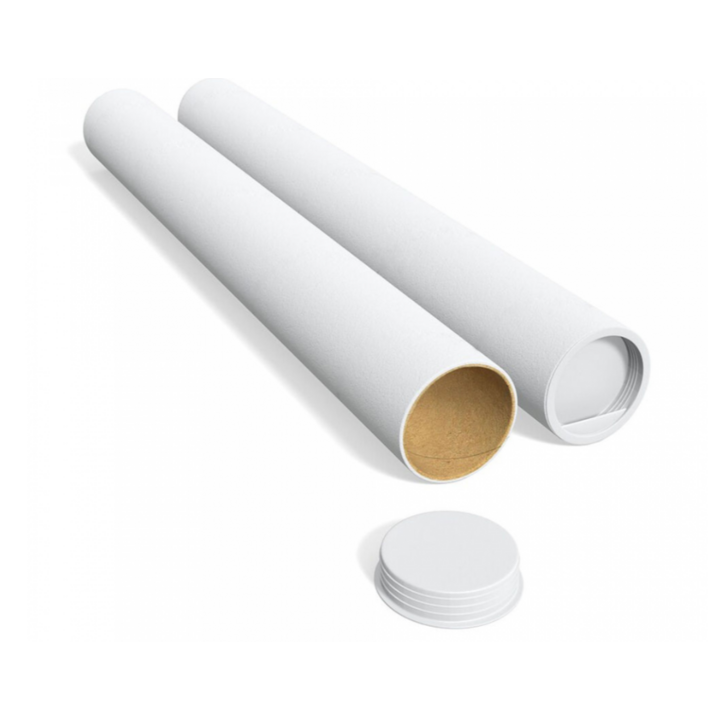Kartonnen verzendkoker met doppen, diam. 60mm, 550mm (132st) - 0