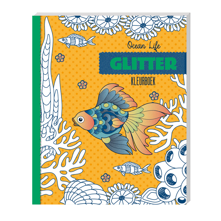 Kleurboek interstat glitter ocean life(9789464322804) - 0
