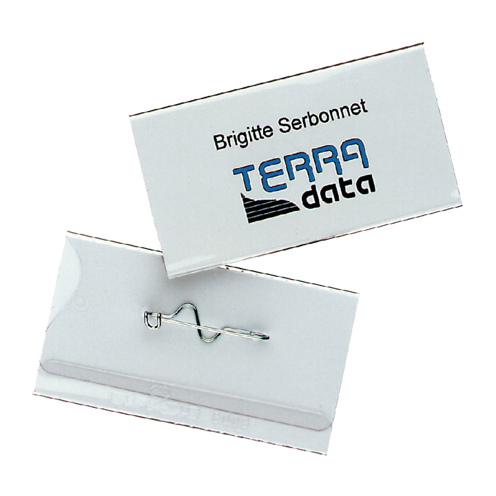 Badge durable 8008 met speld 40x75mm - 0