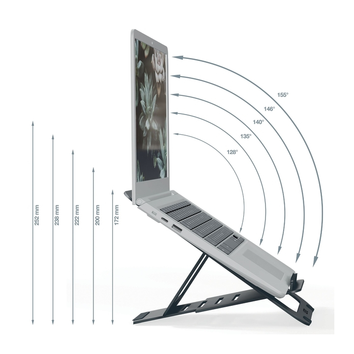 Laptopstandaard leitz ergo alu plat verstelbaar(63460089) - 1