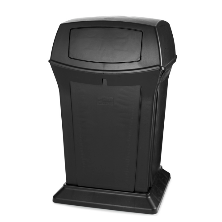 Rubbermaid Ranger, afvalbak, 170 liter, zwart, VB 009171 - 0