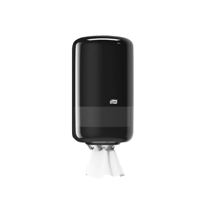 Tork | Mini Poetsrol Dispenser | Centerfeed | M1 | Zwart | 558008 - 0