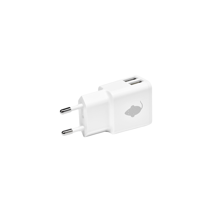 Oplader greenmouse usb-a 2x 2.4a wit(46956552) - 0