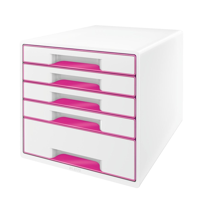 Ladenbox leitz wow 5 laden wit/roze(52142023) - 0
