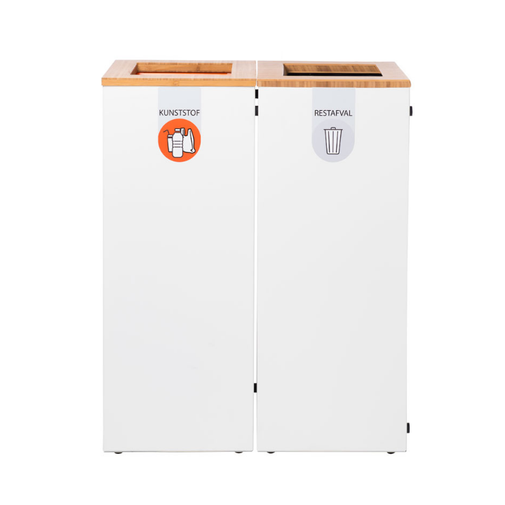 Lune Paxa Large, modulaire afvalscheidingsbak, 65 liter, wit, VB 730919 | restafval - 1