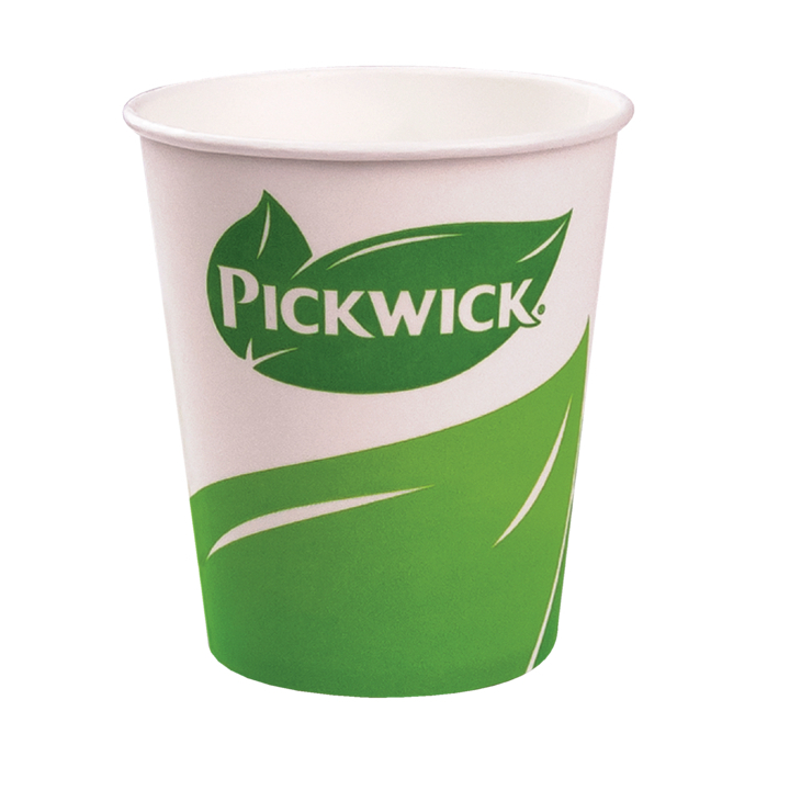 Drinkbeker, 250ml/8oz, 80mm, karton, Pickwick, 4055522 (100 stuks) - 0