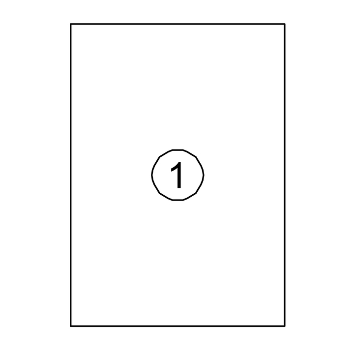 Quantore, etiket, 210x297mm, 129942 (100 stuks) - 0