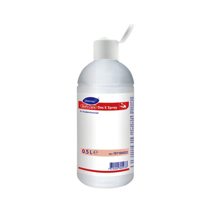 Diversey Soft Care Des E, handdesinfectiegel, 500 ml (1 stuk) - 0