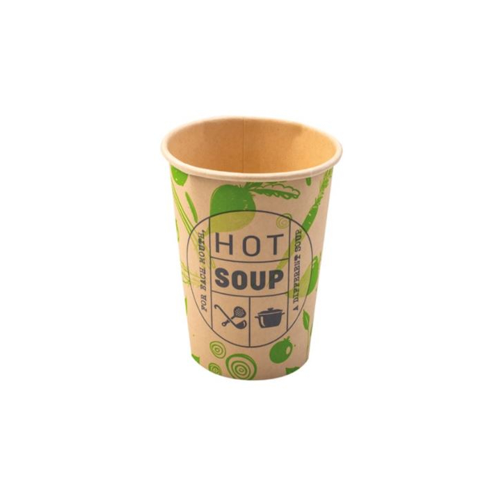 Soepbeker, 250ml/8oz, bamboe, 'Hot Soup' (1000 stuks) | OP=OP - 0