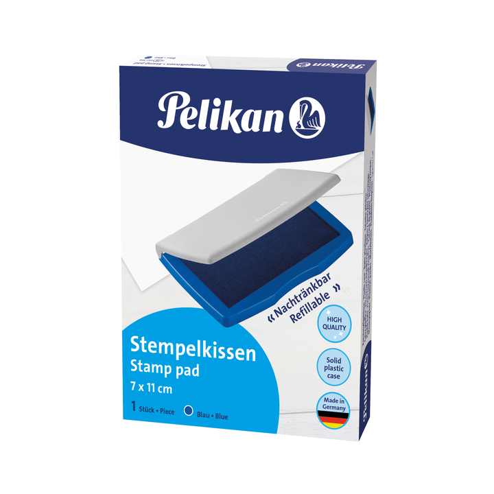 Stempelkussen pelikan 2e 110x70mm blauw - 0