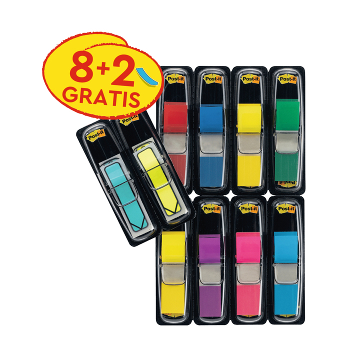 Indextabs 3m post-it 683 11.9x43.2mm 8kl + 2 pijl(683-vad1ne - 0