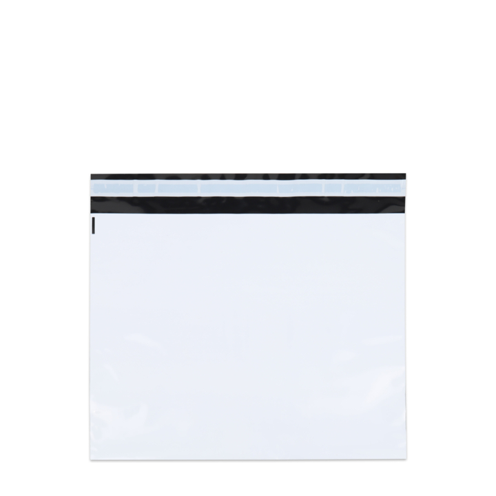 Verzendzak, plastic,  40x30cm+klep, wit (250 stuks) - 0
