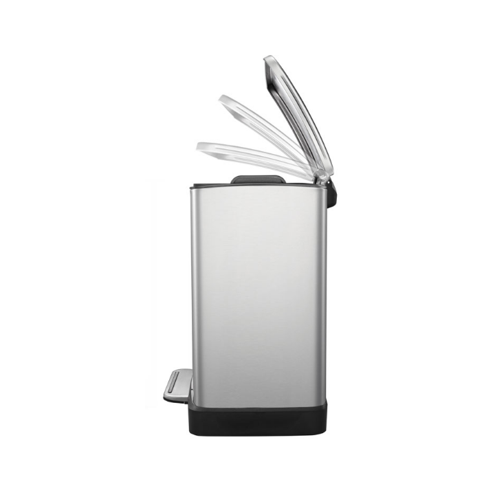 Eko E-Cube, pedaalemmer, 12 liter, mat RVS, VB 926812 - 1