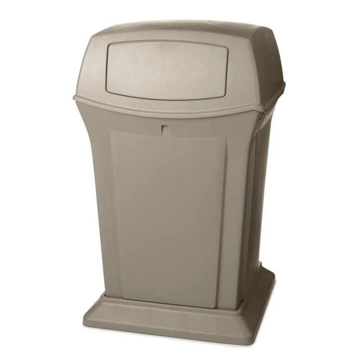 Rubbermaid Ranger, afvalbak, 170 liter, beige, VB 009171 - 0