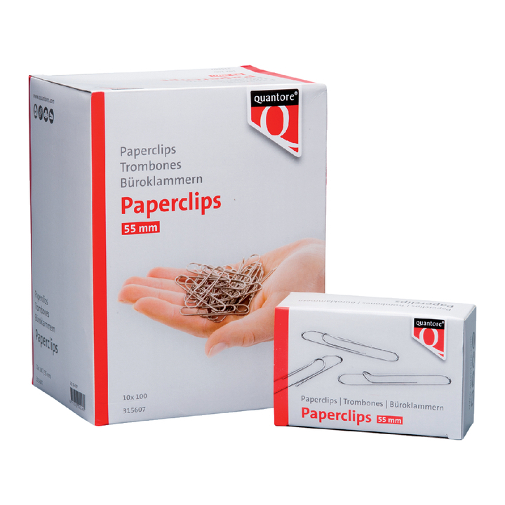 Paperclip quantore r50 55mm lang 100st (315607) - 0