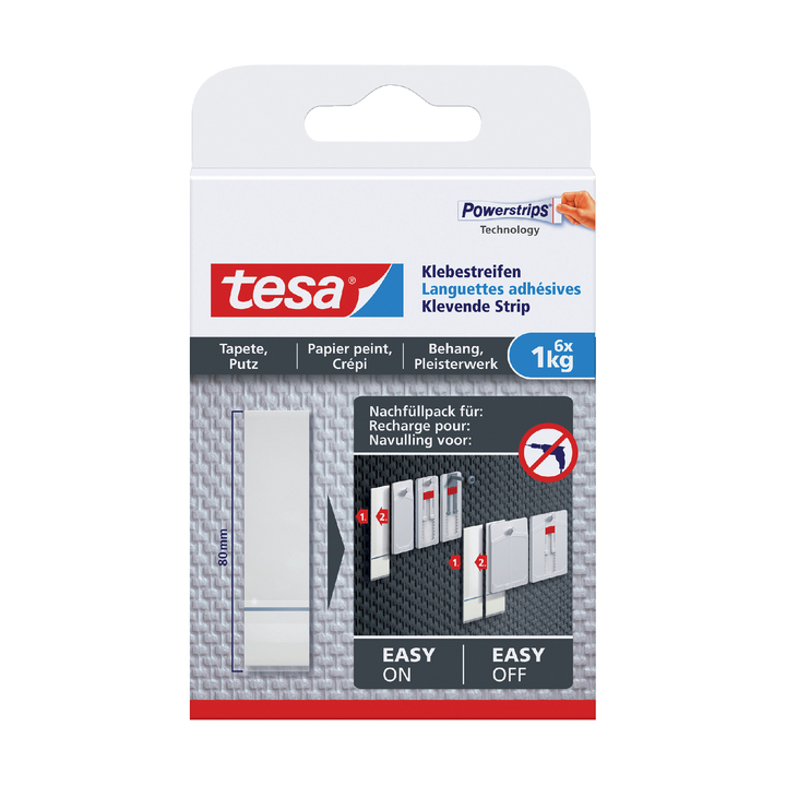 Powerstrip tesa voor behang en pleisterwerk 1kg(77771-00000- - 0