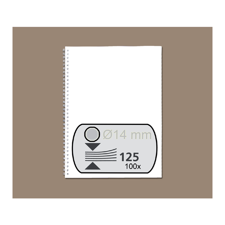 Draadrug fellowes 14mm 34r zilver(54454) - 0
