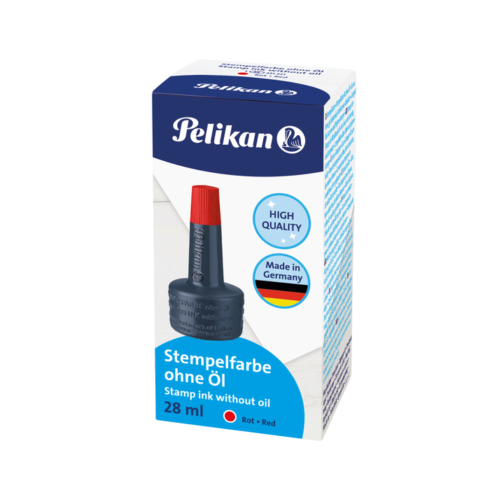 Pelikan, stempelinkt flacon, 28ml, rood, 351221 - 0