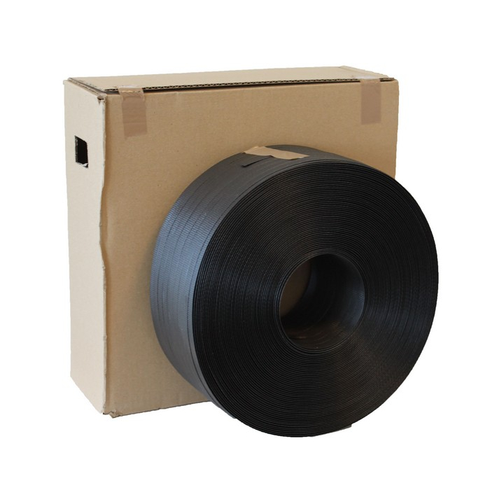 Omsnoeringsband, PP, 12mm x 1000m, 0,55mm, in dispenserdoos - 0