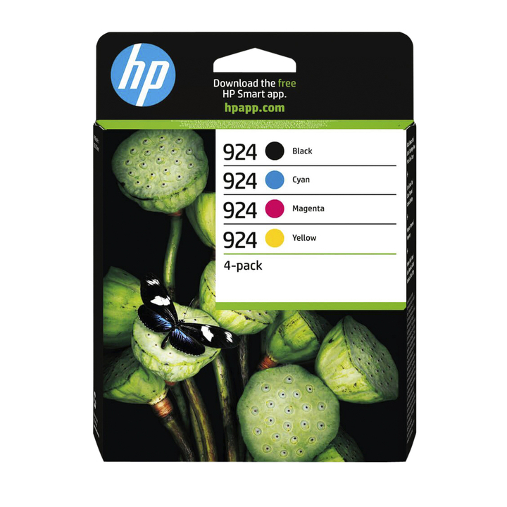 Inktcartridge hp 6c3z1ne 924 zwart + 3 kleuren(6c3z1ne) - 0