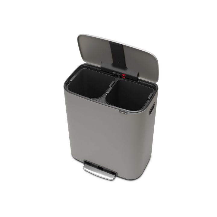 Brabantia, Bo pedaalemmer, 2x30 liter, licht grijs, VB211485 - 2