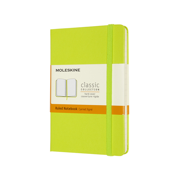 Notitieboek moleskine pocket 90x140 ln hc lem gn(mm710c2) - 0