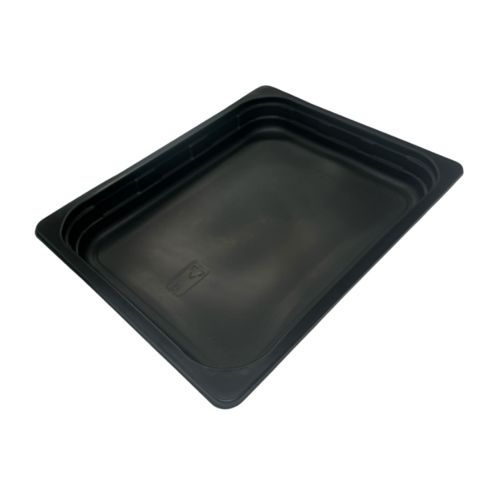 Schaal, 1/2 gastro, PP, 810my, zwart, 80mm (96 stuks) - 0