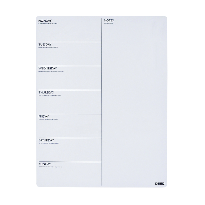 Magnetische planner week desq 40x30cm magnetisch(4225) - 0