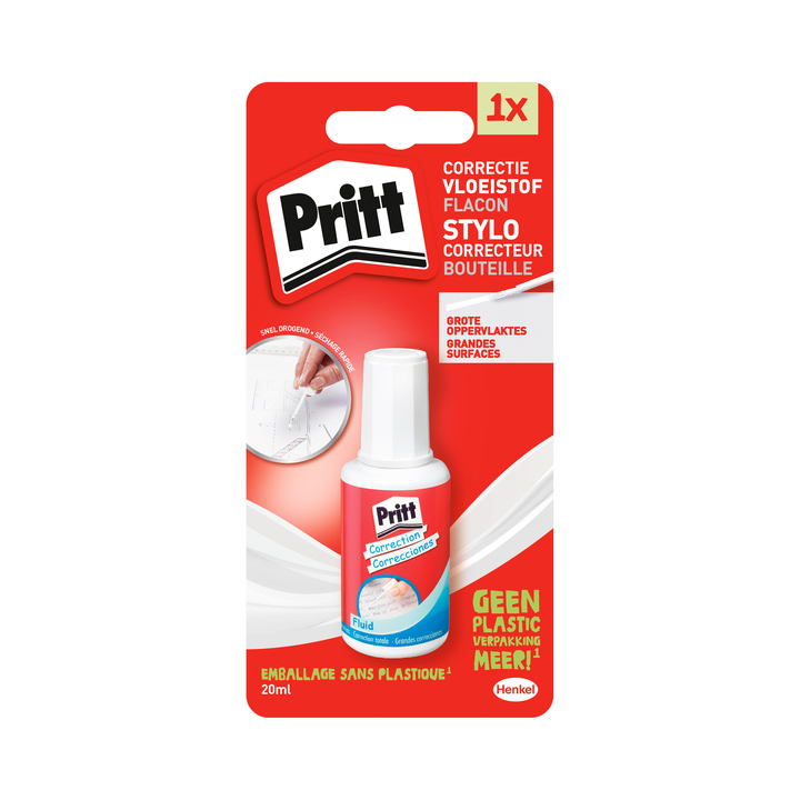 Correctievloeistof pritt correct it 20ml 100225 - 0