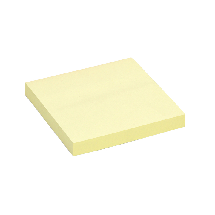 Memoblok quantore 75x75mm geel - 0