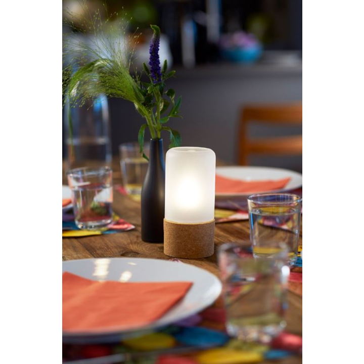 Duni | LED Lamphouder | 140x70mm | Kandelaar Hope White | 183188 (4 stuks) - 1