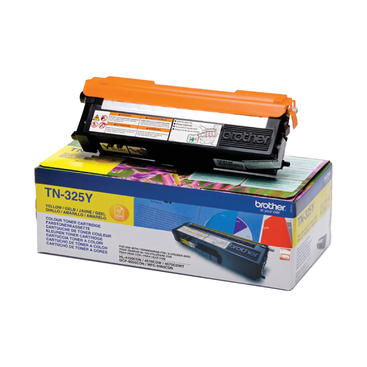 Toner brother tn-325y geel 3.5k(tn-325y) - 0