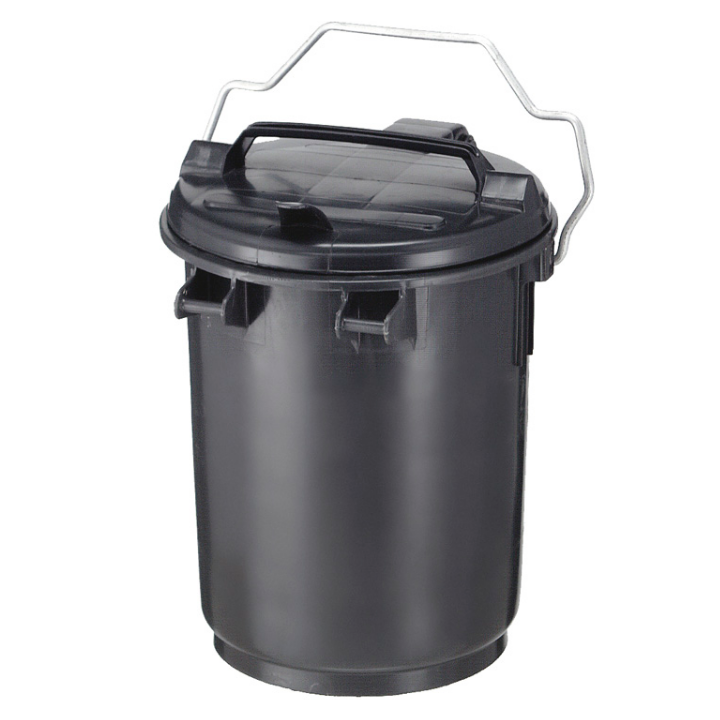Kunststof vuilnisemmer, 35 liter, donkergrijs, VB 350100 - 0