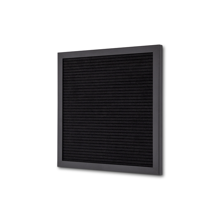 Letterbord zwart 30 x 30 cm met zwarte lijst(lebbl30x30) - 0