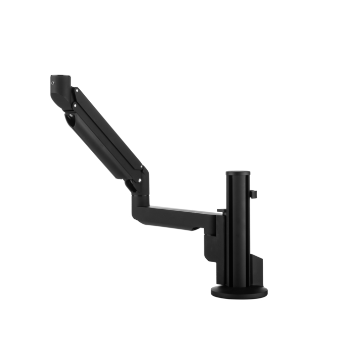 Filex, Galaxy monitorarm met gasveer, topdown klem zwart - 0