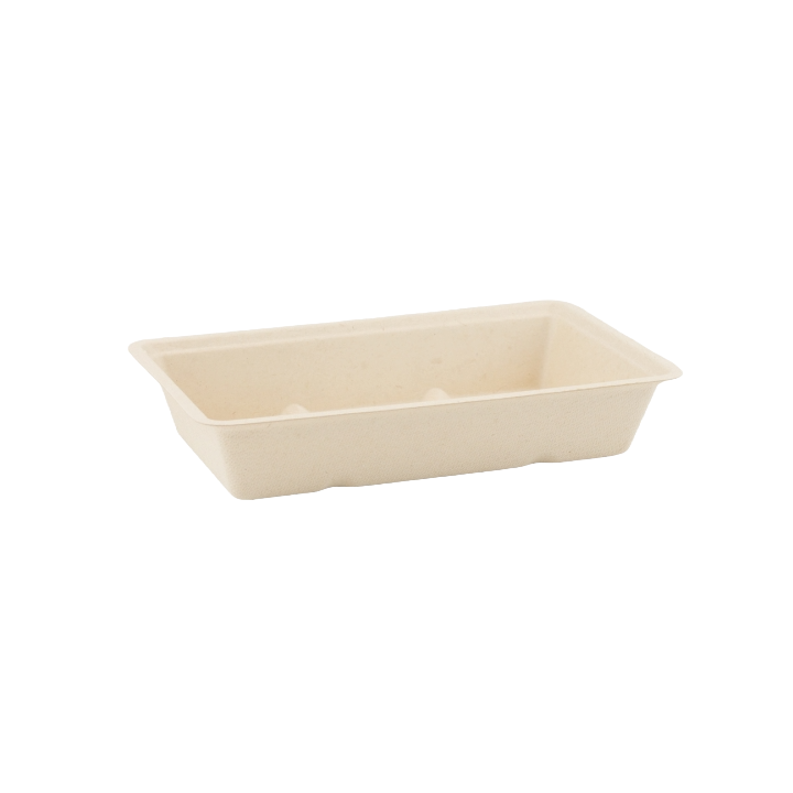 Snackbakje, suikerriet, A13 116x110x36mm (600 stuks) - 1
