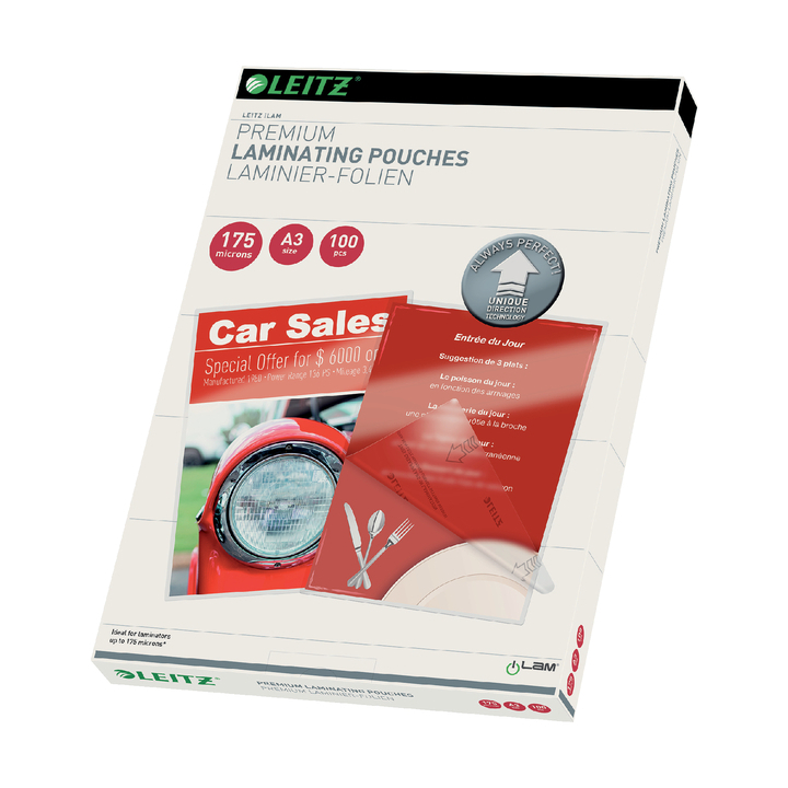 Lamineerhoes leitz ilam a3 2x175micron(74900000) - 0