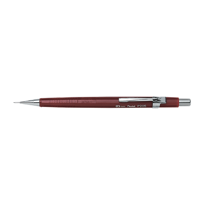 Vulpotlood pentel p205 0.5mm rood - 0