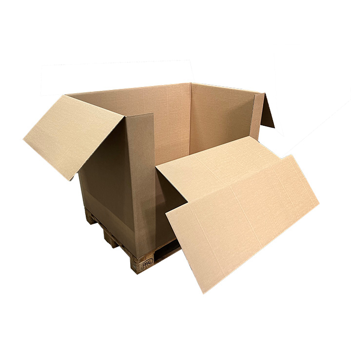Palletdozen Voor Europallet Met Laadklep | 1180x785x870mm | BC-golf | Bruin - 0