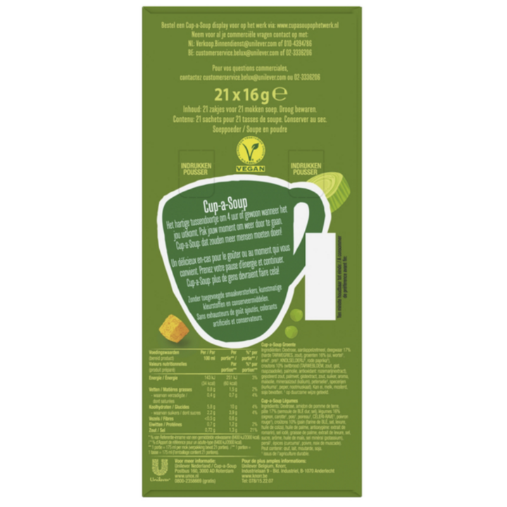 Cup-a-Soup, soep, 175ml, groente (21 zakjes) - 1