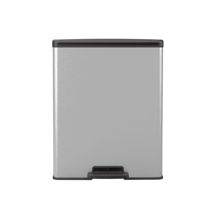 Decobin, pedaalemmer, 2x26 liter, zilver/zwart, VB 129023 - 2