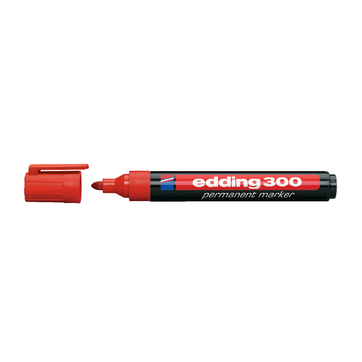 Viltstift edding 300 perm rond 1.5-3mm rood - 0