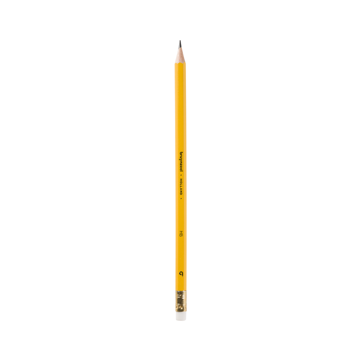 Potlood bruynzeel 1705k burotek hb met gum(60511013) - 0