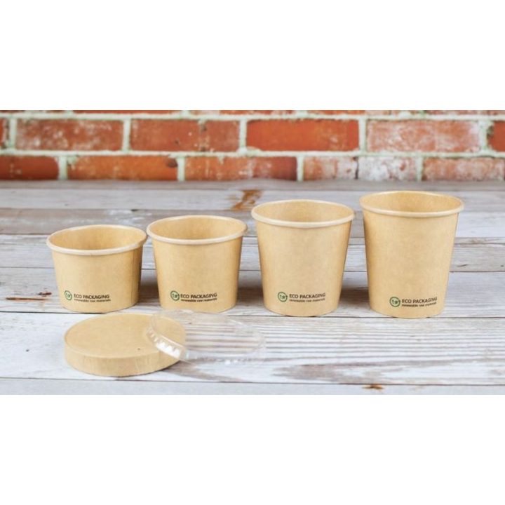 Sausbakje, bruin kraft, 45ml, Ø61mm (2000 stuks) - 1
