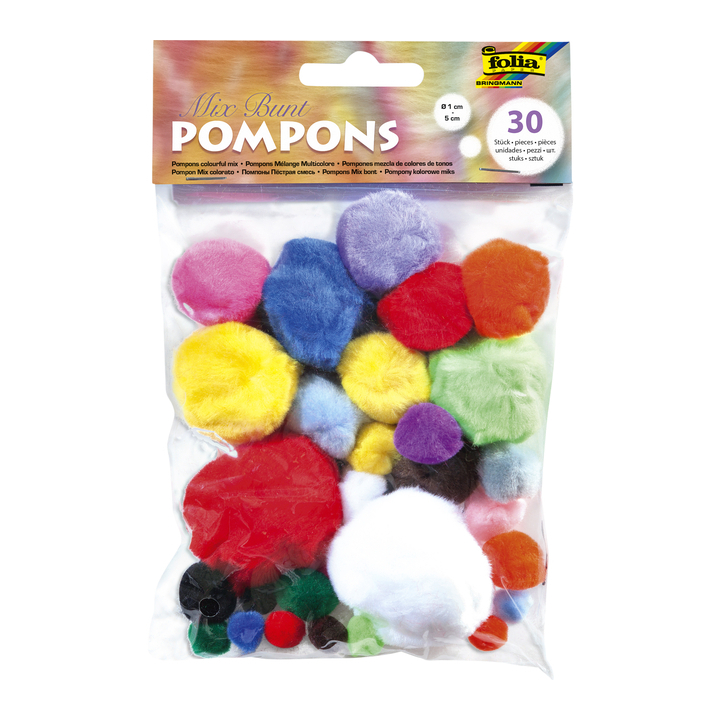 Pompons folia assorti(50309) - 0