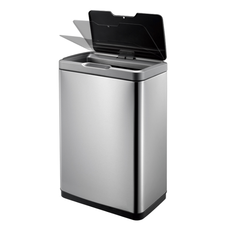 Eko, sensor afvalbak, 45 liter, mat RVS/zwart, VB 927845 - 2