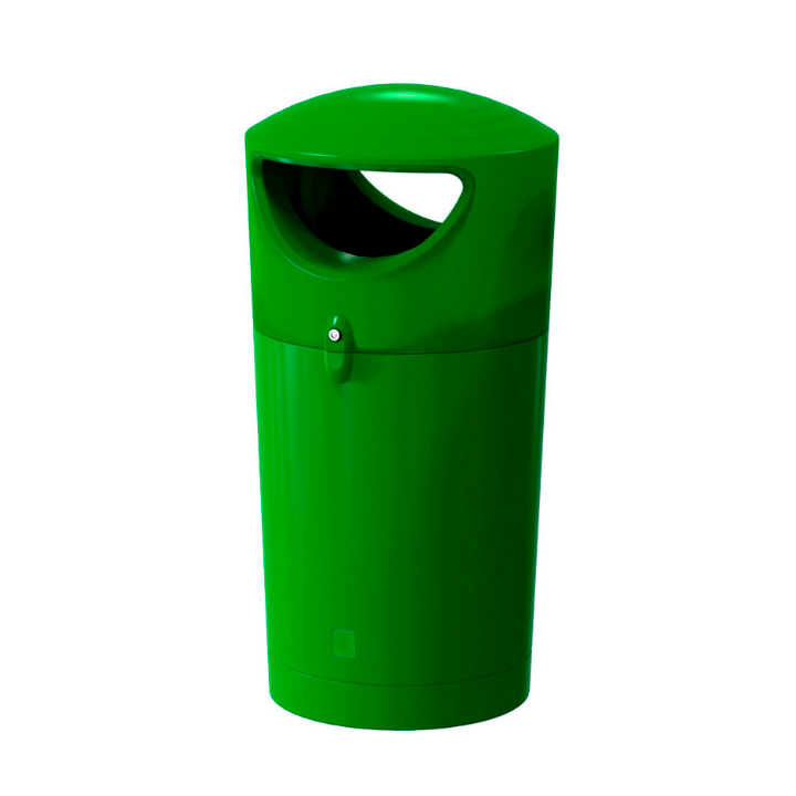 Metro Hooded, afvalbak, 100 liter, donkergroen, VB 180868 - 0