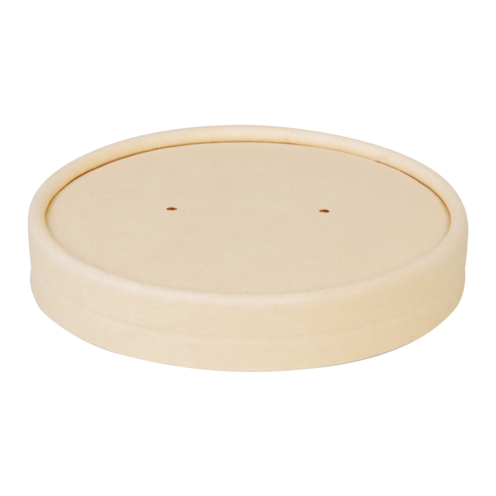 Deksel, voor soepbeker, bamboe papier, 90mm (500 stuks) - 0